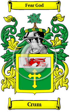 Crum Family Crest Download (JPG) Heritage Series - 600 DPI