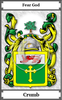 Crumb Family Crest Download (JPG)  Book Plated - 150 DPI