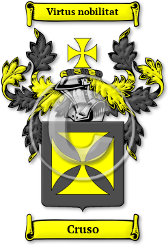 Cruso Family Crest Download (JPG) Legacy Series - 300 DPI