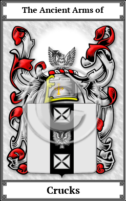 Crucks Family Crest Download (JPG)  Book Plated - 150 DPI