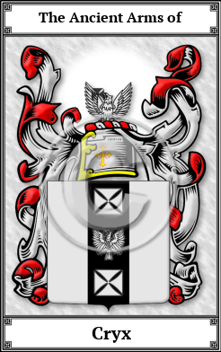 Cryx Family Crest Download (JPG)  Book Plated - 150 DPI