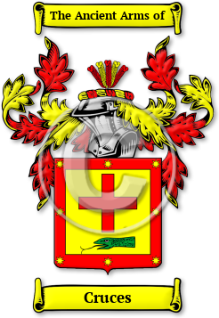 Cruces Family Crest Download (jpg) Legacy Series - 150 DPI