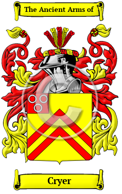 Cryer Family Crest/Coat of Arms