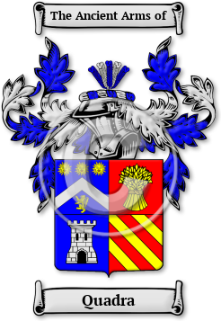 Quadra Family Crest Download (JPG) Legacy Series - 600 DPI