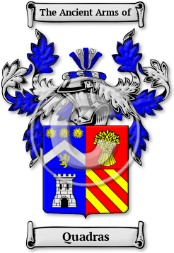 Quadras Family Crest Download (jpg) Legacy Series - 150 DPI