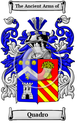 Quadro Family Crest/Coat of Arms