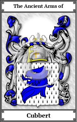 Cubbert Family Crest Download (JPG)  Book Plated - 150 DPI