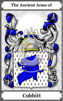 Cubbitt Family Crest Download (JPG)  Book Plated - 150 DPI