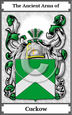 Cuckow Family Crest Download (JPG)  Book Plated - 150 DPI