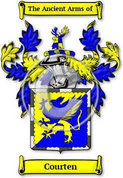 Courten Family Crest Download (jpg) Legacy Series - 150 DPI