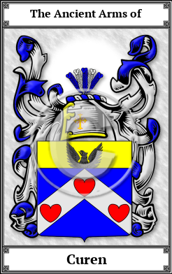Curen Family Crest Download (JPG)  Book Plated - 150 DPI