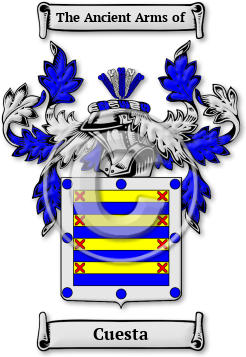 Cuesta Family Crest Download (JPG) Legacy Series - 600 DPI