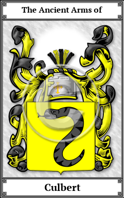 Culbert Family Crest Download (JPG)  Book Plated - 150 DPI