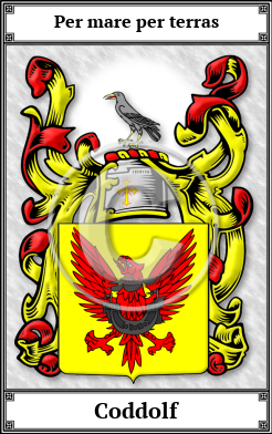 Coddolf Family Crest Download (JPG) Book Plated - 600 DPI
