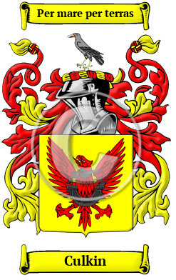 Culkin Family Crest/Coat of Arms