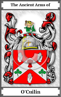 O'Cuilin Family Crest Download (JPG)  Book Plated - 150 DPI