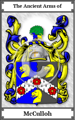 McCulloh Family Crest Download (JPG)  Book Plated - 150 DPI