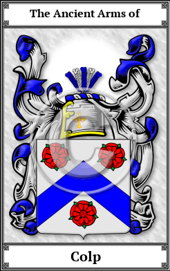 Colp Family Crest Download (JPG)  Book Plated - 150 DPI