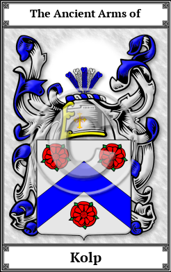 Kolp Family Crest Download (JPG) Book Plated - 600 DPI