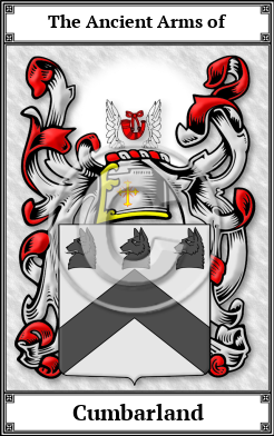 Cumbarland Family Crest Download (JPG)  Book Plated - 150 DPI
