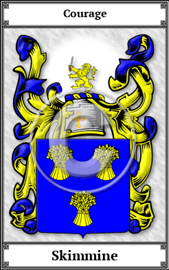 Skimmine Family Crest Download (JPG)  Book Plated - 150 DPI