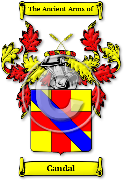 Candal Family Crest Download (jpg) Legacy Series - 150 DPI