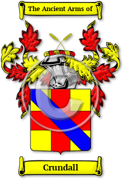 Crundall Family Crest Download (jpg) Legacy Series - 150 DPI