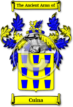 Cuina Family Crest Download (jpg) Legacy Series - 150 DPI