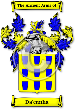 Da'cunha Family Crest Download (jpg) Legacy Series - 150 DPI