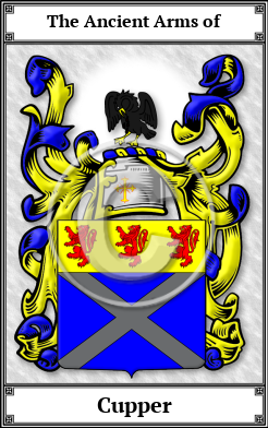 Cupper Family Crest Download (JPG) Book Plated - 600 DPI