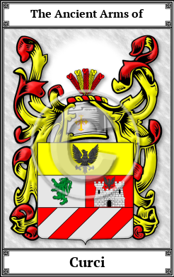 Curci Family Crest Download (JPG)  Book Plated - 150 DPI