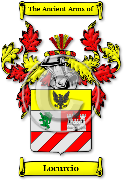 Locurcio Family Crest Download (jpg) Legacy Series - 150 DPI