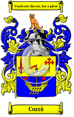 Currà Family Crest Download (JPG) Heritage Series - 300 DPI