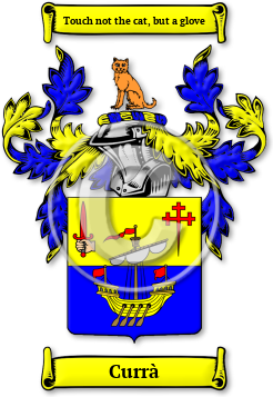 Currà Family Crest Download (jpg) Legacy Series - 150 DPI