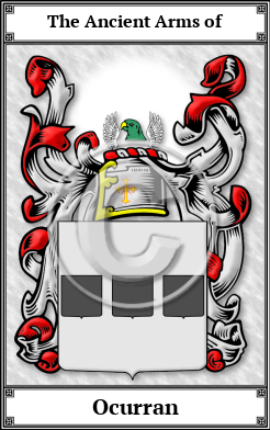 Ocurran Family Crest Download (JPG)  Book Plated - 150 DPI