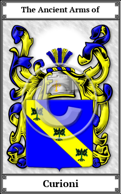 Curioni Family Crest Download (JPG)  Book Plated - 150 DPI