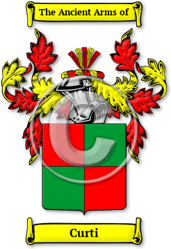 Curti Family Crest Download (jpg) Legacy Series - 150 DPI
