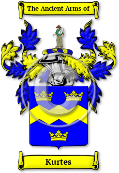 Kurtes Family Crest Download (jpg) Legacy Series - 150 DPI