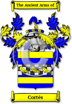 Cortés Family Crest Download (jpg) Legacy Series - 150 DPI