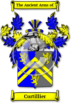 Curtillier Family Crest Download (jpg) Legacy Series - 150 DPI