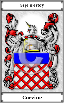 Curvine Family Crest Download (JPG)  Book Plated - 150 DPI