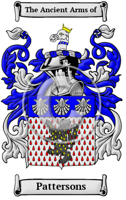 Pattersons Family Crest Download (JPG) Heritage Series - 600 DPI