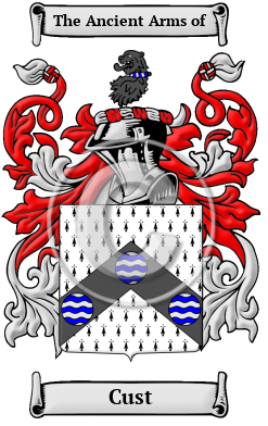 Cust Family Crest Download (JPG) Heritage Series - 600 DPI