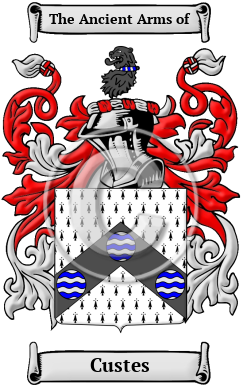 Custes Family Crest Download (JPG) Heritage Series - 600 DPI