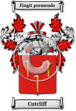Cutcliff Family Crest Download (jpg) Legacy Series - 150 DPI