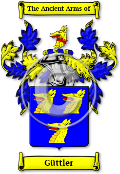 Güttler Family Crest Download (jpg) Legacy Series - 150 DPI