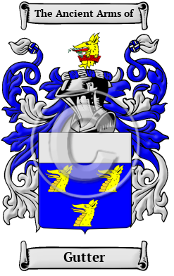 Gutter Family Crest Download (JPG) Heritage Series - 600 DPI