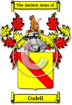 Cudell Family Crest Download (JPG) Legacy Series - 600 DPI