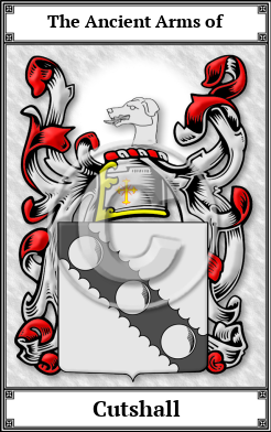 Cutshall Family Crest Download (JPG)  Book Plated - 150 DPI