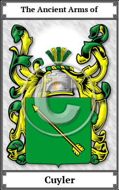 Cuyler Family Crest Download (JPG)  Book Plated - 150 DPI